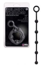 Delight Throb Anal Spiked Beads Black