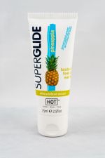 HOT Superglide edible lubricant waterbased - PINEAPPLE - 75m