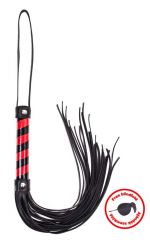Whip black_red leather with blindfold