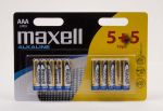 Maxell alkaline battery AAA 5+5 pcs
