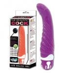 The Realistic Cock. Adjustable vibration dong. Lilac color.