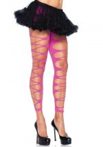 Opaque Paper Print Tights