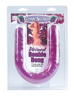 VEINED DOUBLE DONG GRAPE SCENTED