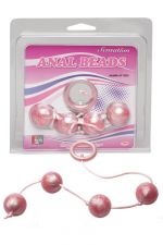 Marble Collection Anal Beads Large Pink