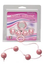 Marble Collection Anal Beads Medium Pink