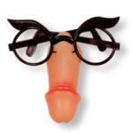 Glasses with penis